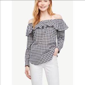 Ann Taylor Gingham Top